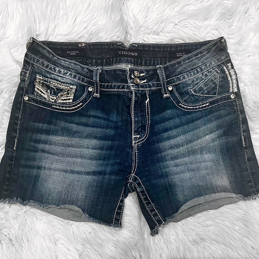 Women Vigoss Distressed Cut Off Jean Shorts Size 12